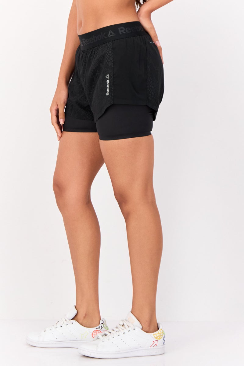 Reebok Women Sportswear Fit Padded  Cycling Shorts, Black - Image 2